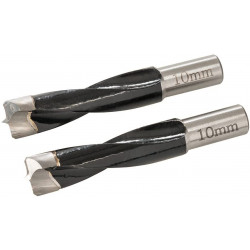 Triton Forets pour chevilleuse tourillonneuse 10 mm, 2 pcs 700585 Triton Kobleo