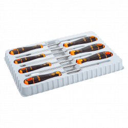 Bahco Jeu de 7 tournevis vis à fente/Phillips avec poignée en caoutchouc B21 Bahco Kobleo