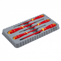 Bahco Jeu 5 tournevis isolés B220.015 VDE BahcoFit vis Pozidriv/à fente Bahc Kobleo