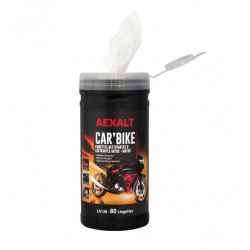 Aexalt Boîte de 80 lingettes nettoyantes et lustrantes Auto-Moto CAR'BIKE Kobleo