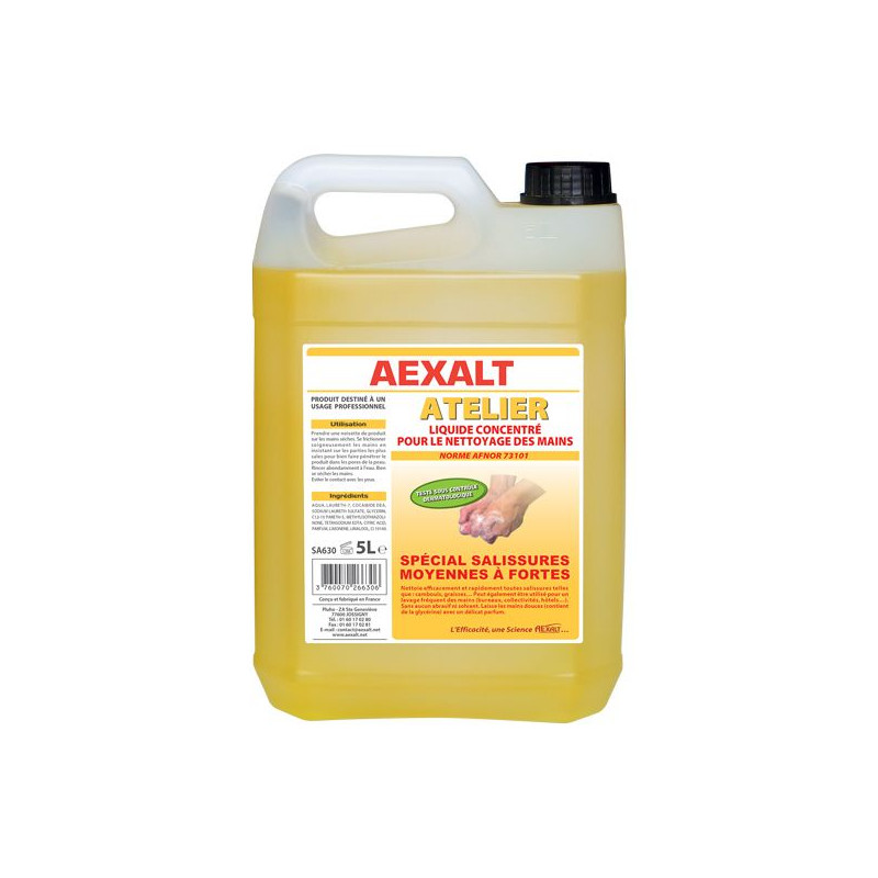 Aexalt Savon liquide Atelier nettoyage mains parfum agrume 5L Aexalt Kobleo