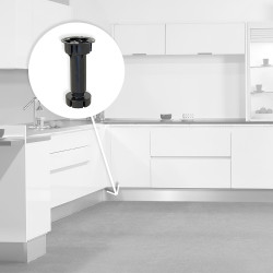 Emuca 40 Pieds réglable base pré-assemblée meuble réglable 98 115mm Plastiqu Kobleo