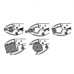 Bahco Pince-étau multifonction 250 mm chromée 2957-250 Bahco Kobleo