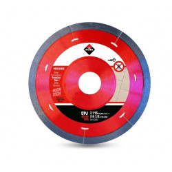 Rubi Disqueant grès porcelaine jante continue 115mmx222mm J-SLOT CPJ-115 SU Kobleo
