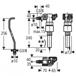 Grohe Robinet silencieux arrivée par dessous Grohe-dal Diam 3/8'' 37093000 Grohe Kobleo Grohe Robinet silencieux arrivée par dessous Grohe-dal Diam 3/8'' 37093000 Grohe Kobleo