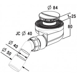 Nicoll Bonde à grand debit Turboflow Diam 60 mm Kobleo