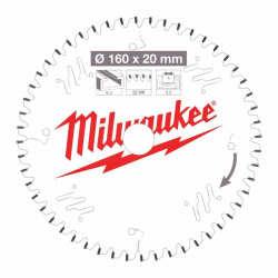 Milwaukee Lame de scie circulaire alu Diam 160 x 20 x 2.2 mm 52 dents TF Kobleo