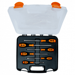 Bahco Jeu 6 tournevis fente/Phillips/Pozidriv PH1-PH2/PZ1-PZ2 605-6-PC Kobleo