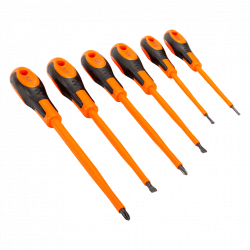 Bahco Jeu 6 tournevisVis fente etVis Phillips poignée caoutchouc 3-65mm/PH1 Bahco Kobleo