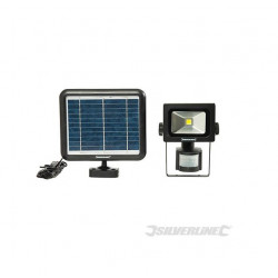 Silverline Lampe solaire LED COB avec détecteur PIR 3 W 200 Lumens Kobleo Silverline Lampe solaire LED COB avec détecteur PIR 3 W 200 Lumens Kobleo