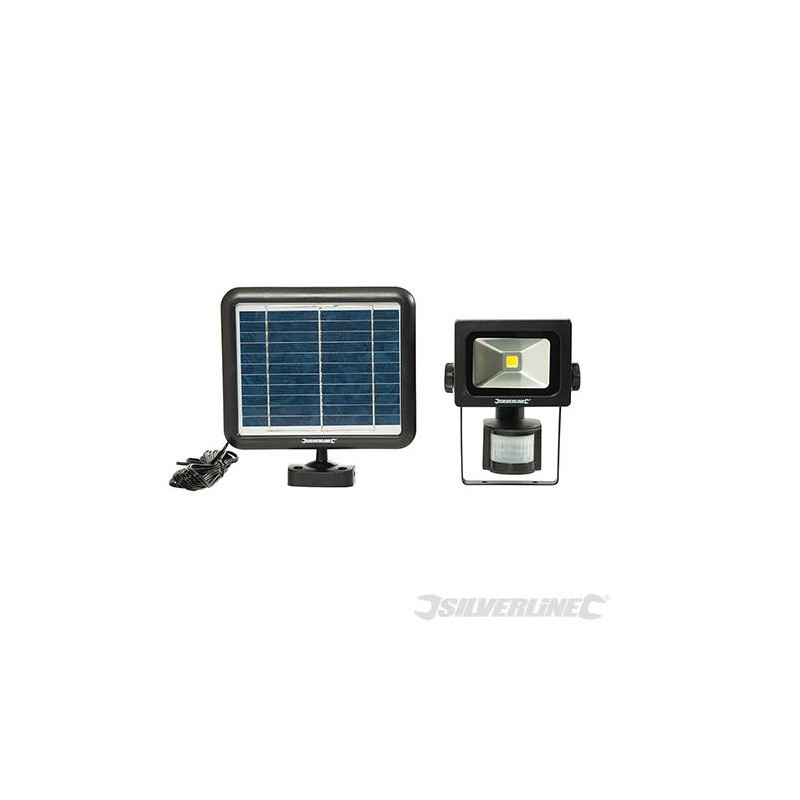 Silverline Lampe solaire LED COB avec détecteur PIR 3 W 200 Lumens Kobleo Silverline Lampe solaire LED COB avec détecteur PIR 3 W 200 Lumens Kobleo