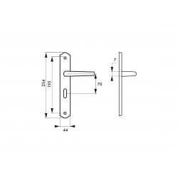 Thirard Poignée de porte intérieure THEMIS à condamnation Blanc 902971 Thirard Kobleo