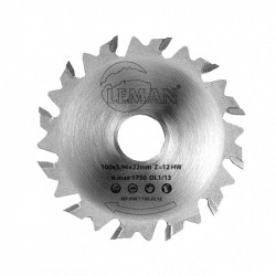 Leman Lame à rainer D100 x 22 x Ht396 mm pour assemblage lamello elu bosch Kobleo