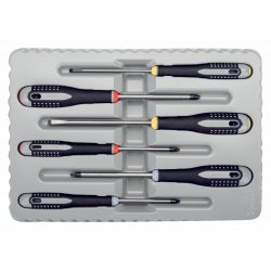 Bahco Jeu 6 tournevis ERGO vis fente Phillips Pozidriv 4x100mm/55x125mm BE-9 Bahco Kobleo