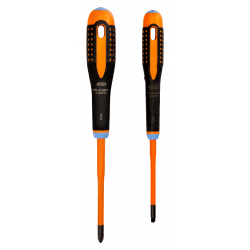 Bahco Jeu 2 tournevis slim isolés ERGO™ lames fines vis à fente et Pozidriv  Kobleo