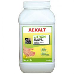 Aexalt Gel mains microbilles spécial fortes salissures 5 L CITRON Kobleo