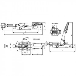 Bessey Sauterelle serrage horizontal 35mm platine fixation horizontale STC-IH Kobleo