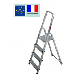 Escalux Escabeau 4 marches Escalux ALUMIXT ménager aluminium hauteur 2,77m Kobleo