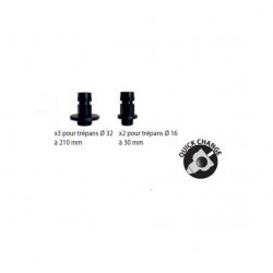 Leman Mandrin automatique pour trépan HSS bimétal avec 5 adapteurs Kobleo