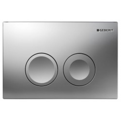 Geberit Plaque de déclenchement WC 2 touches Delta Chromé 115.125.46.1 Geberit Kobleo