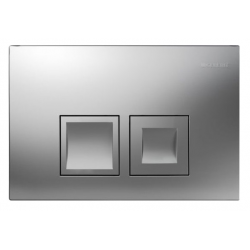 Geberit Plaque de déclenchement à deux touches Chromé satiné DELTA50 115135461 Geberit Kobleo