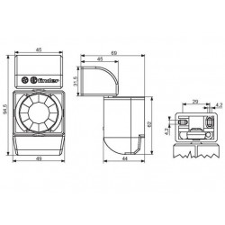 Finder Détecteur de mouvement blanc à infrarouge IP40 Finder Kobleo
