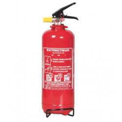 Rot Extincteur à poudre 2 Kg 110x380mm Kobleo