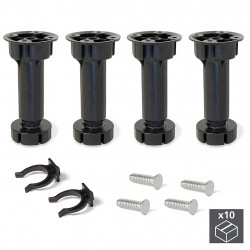 Emuca 40 Pieds réglable base pré-assemblée meuble réglable 148 165mm Plastiq Kobleo Emuca 40 Pieds réglable base pré-assemblée meuble réglable 148 165mm Plastiq Kobleo