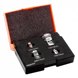 Bahco Jeu de 4 pièces adaptateurs pour clés à cliquet 1RMA/S4 Bahco Kobleo