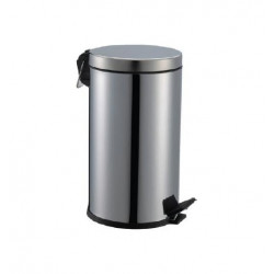 Akw Poubelle en inox poli 5L Accessibilité PMR Akw Kobleo