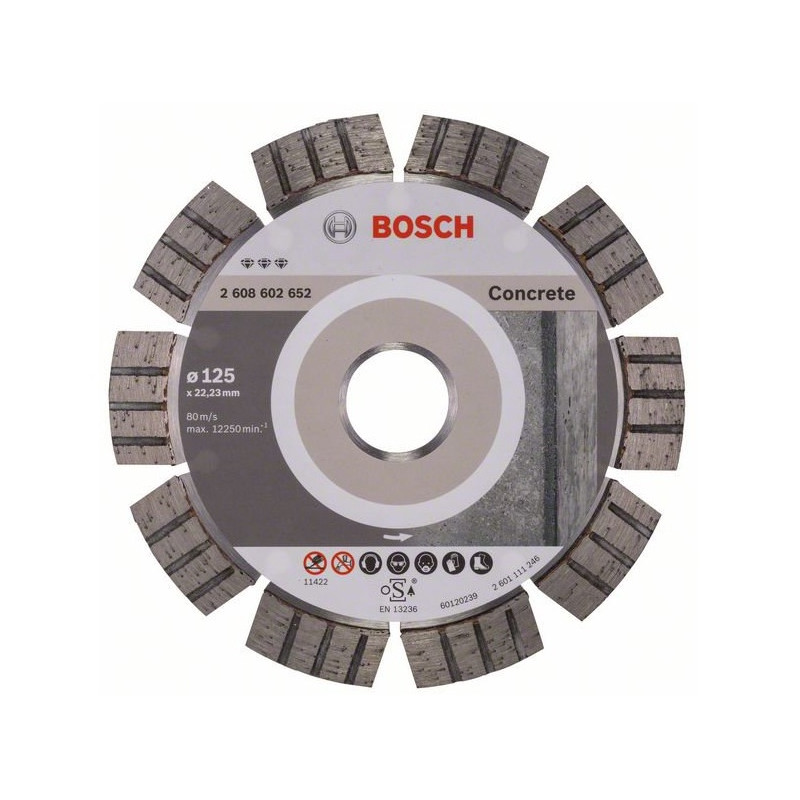 Bosch Disque à tronçonner diamanté Best for Concrete 125 x 22,23mm Kobleo