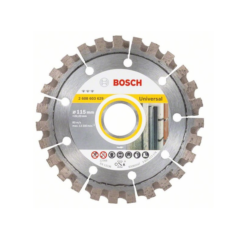 Bosch Disque à tronçonner diamanté Best for Universal D. 115 x 22,23 mm Kobleo