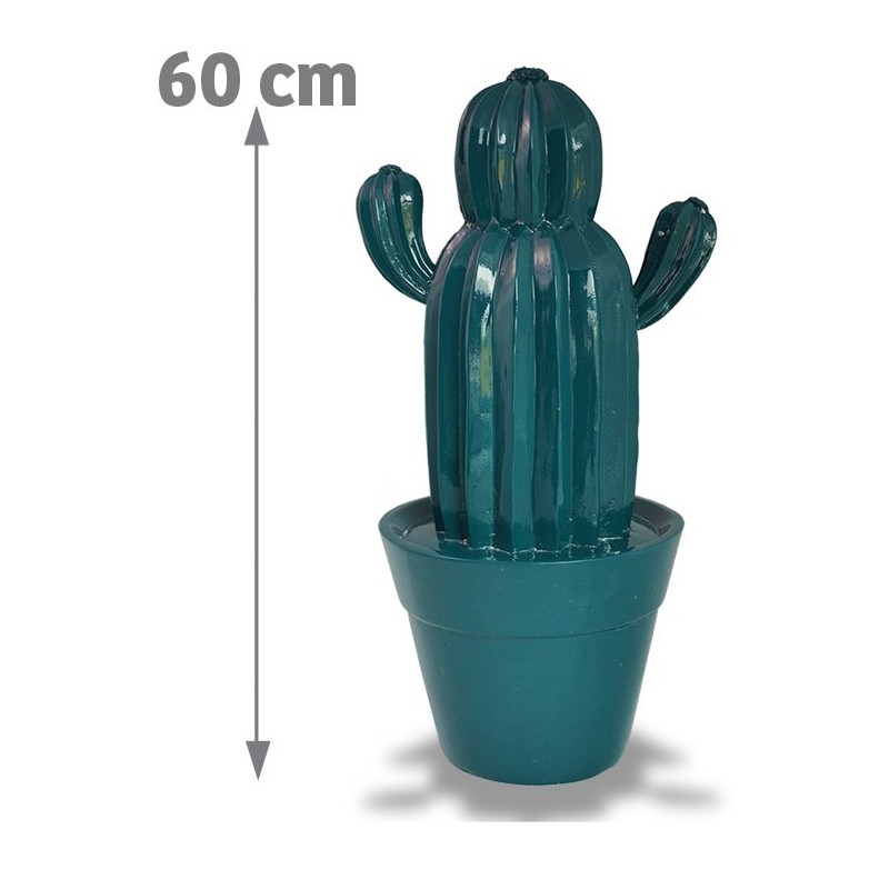 Mundus Cactus d'extérieur vert H 60 cm Yuma Kobleo
