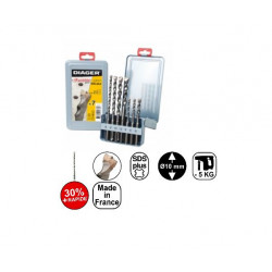 Diager Trousse de mèches SDS+ Twister+ 3373535 Diager Kobleo