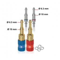 Gys Lot de 2 raccords rapides OX & AD 4 colliers Diam 6.3 mm Kobleo