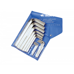 Irimo Jeu de 13 clés mâles pour vis à 6 pans nickelées 2 à 19 mm 41031 Irimo Kobleo