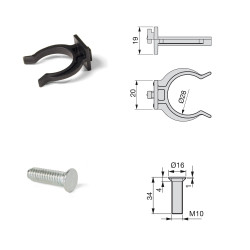 Emuca 40 Pieds réglable base pré-assemblée meuble réglable 148 165mm Plastiq Kobleo Emuca 40 Pieds réglable base pré-assemblée meuble réglable 148 165mm Plastiq Kobleo