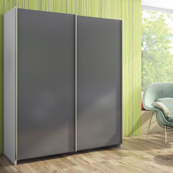 Emuca Système coulissant 6030220 Neco pour armoire 2 portes 16mm Kobleo