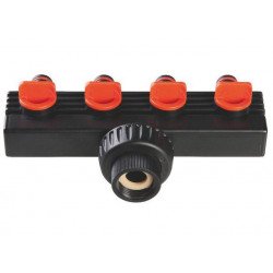 Claber Répartiteur 4 circuits filetage 20/27 mm 503199 Claber Kobleo