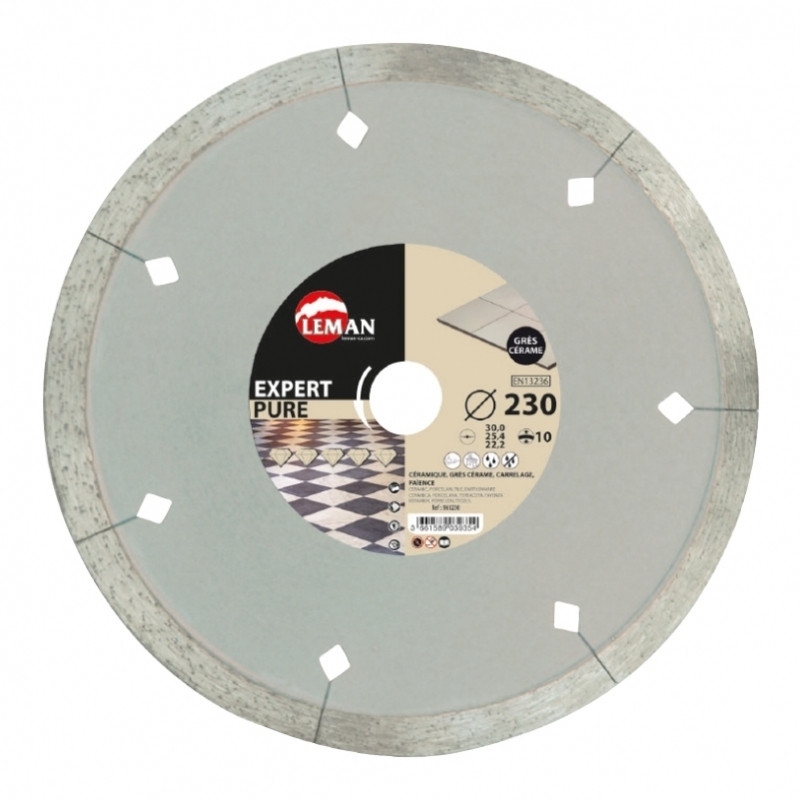 Leman Disque Diamant Segments Carrelage 125x22,23 Ht 7 Leman Kobleo