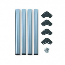 Emuca 4 Pieds pour table D 60 mm réglable 830 850 mm Acier Gris métallisé Emuca Kobleo Emuca 4 Pieds pour table D 60 mm réglable 830 850 mm Acier Gris métallisé Emuca Kobleo