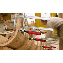 Bessey Presse à vis tout acier avec poignée bi-matière GZ-2K 200/100 GZ20-2K Kobleo