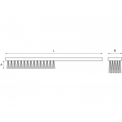 Bahco Brosse antidéflagrante en laiton NS804-290 Bahco Kobleo