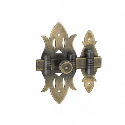 Thirard Verrous de meuble RUSTIQUE laiton patiné 40 x 90 mm 105304 Thirard Kobleo