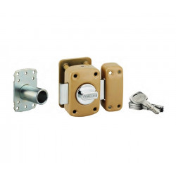 Thirard Verrou de haute sûreté TRANSIT 2 à bouton et cylindre 45 mm 8 goupille Kobleo