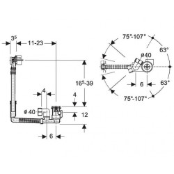 Geberit Vidage baignoire complet autonettoyant Kobleo