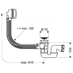 Hansgrohe Vidage automatique plastique Flexaplus Kobleo