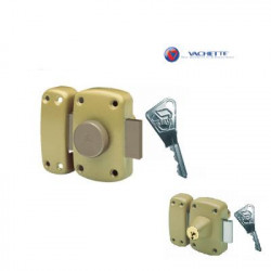 Vachette Verrou à double cylindre 45mm porte bois,métal,PVC Vachette Kobleo