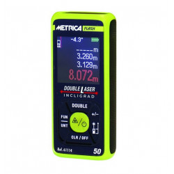 Metrica Télémètre laser Flash Double LASER INCLIGRAD 50 m 61114 Metrica Kobleo