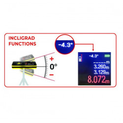 Metrica Télémètre laser Flash Double LASER INCLIGRAD 50 m 61114 Metrica Kobleo